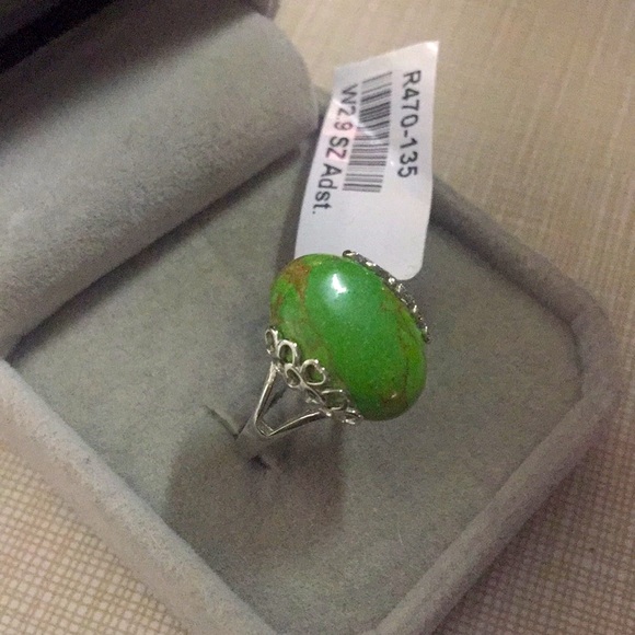 Jewelry - Made in USA NEW green Copper turquoise design Ring